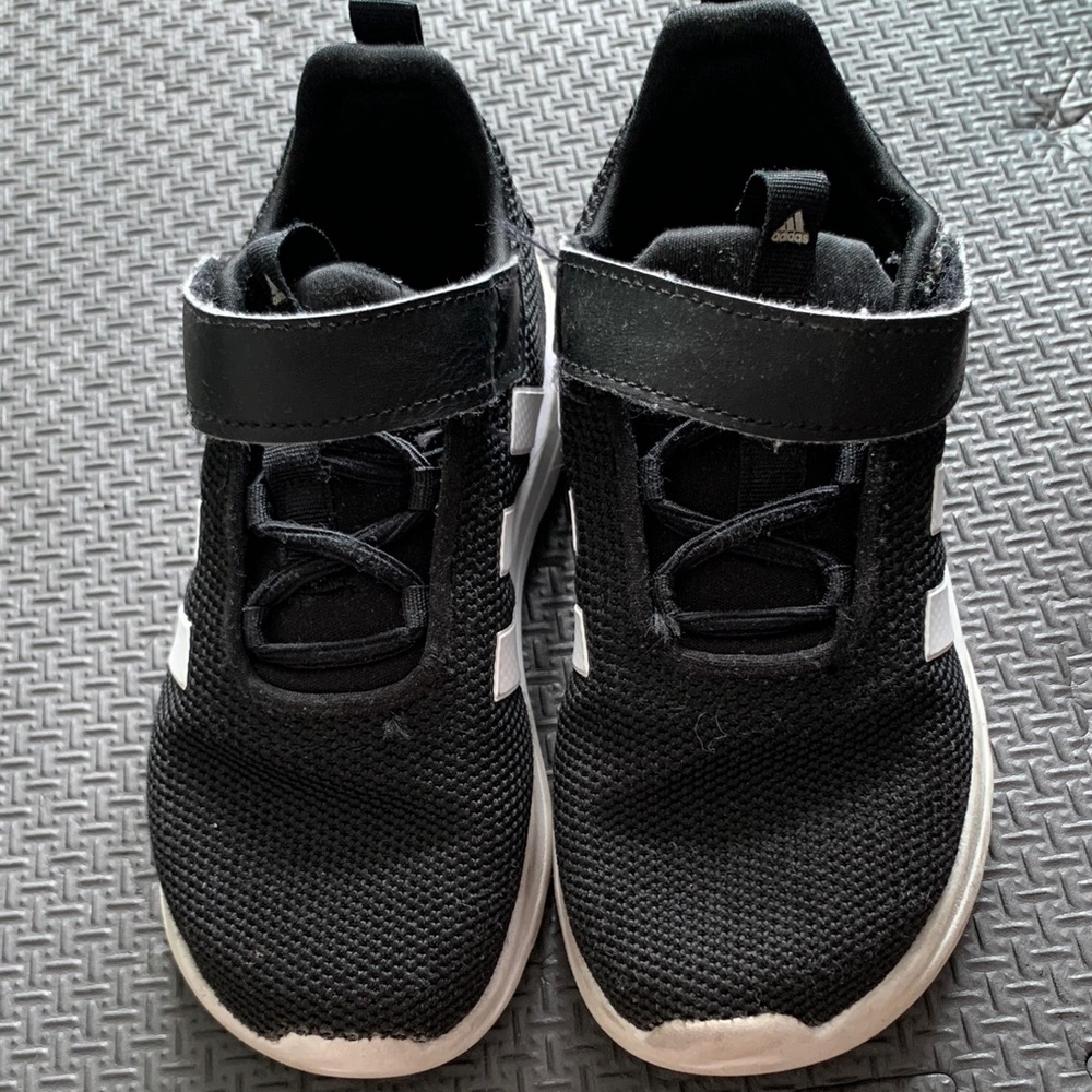 Adidas Kids Black and White Sneakers